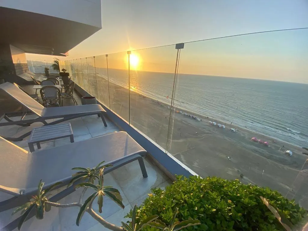 Zona Morros Cartagena Apto 2 Hab Con Jacuzzi Y Terraza Bbq, Wifi Y Frente A La Playa Apartment